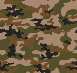 Fototapeta premium vector camouflage texture, military uniform, background repeat, army clothing texture. eps 10