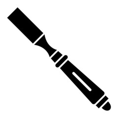 Vector Chisel Glyph Icon Design
