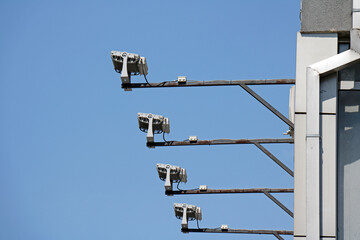 Light on building facade
