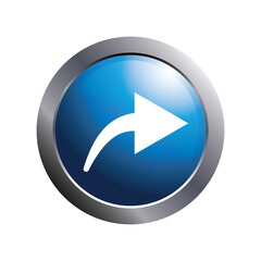 Share icon button isolated.