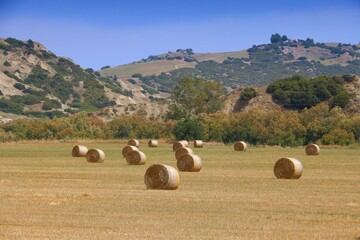 Straw bales in Italy