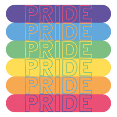 Pride sticker, great design for any purposes