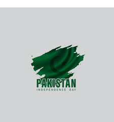 Happy Pakistan Independence Day-14th August. - Vector