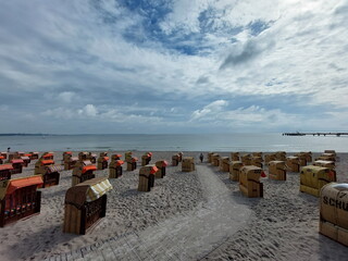 Morgens am Strand in Scharbeutz