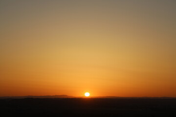 Fototapeta premium Panoramic golden Sunrise on the beautiful California Central Coast