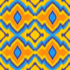 Seamless Ikat Pattern