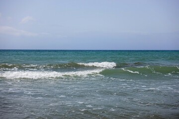 seascape - blue sea and sky with horizon