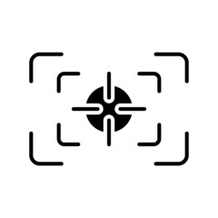 Focus Linear Vector Icon Design