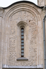 Fototapeta na wymiar Stone carving on cathedral of Saint Demetrius in Vladimir, Russia