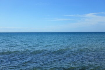 blu sky and sea