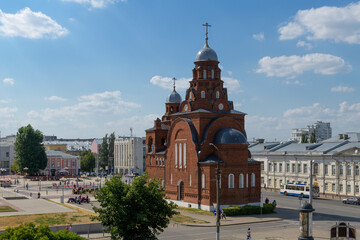 Fototapeta na wymiar Holy Trinity church in historic center of Vladimir