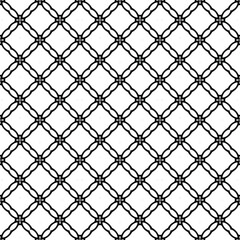 Fototapeta premium Black and white surface pattern texture. Bw ornamental graphic design. Mosaic ornaments. Pattern template. Vector illustration.