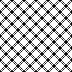 Black and white surface pattern texture. Bw ornamental graphic design. Mosaic ornaments. Pattern template. Vector illustration.