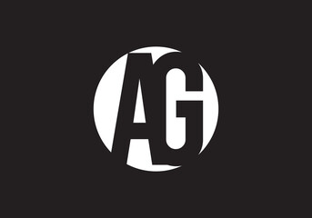 this is a creative latter AG iconic logo symbol 
