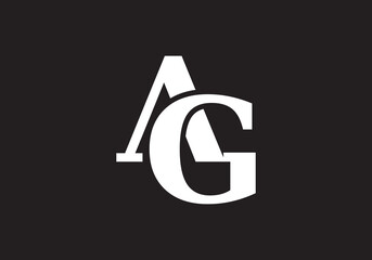 this is a creative latter AG iconic logo symbol 