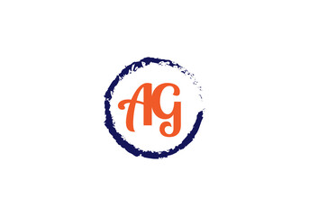 this is a creative latter AG iconic logo symbol 