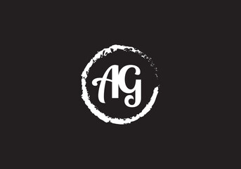 this is a creative latter AG iconic logo symbol 