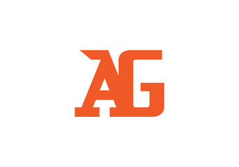 this is a creative latter AG iconic logo symbol 