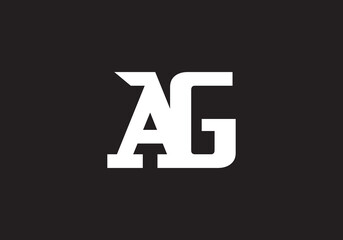 Obraz premium this is a creative latter AG iconic logo symbol 