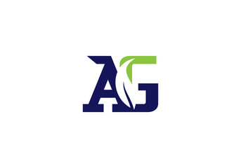 this is a creative latter AG iconic logo symbol 