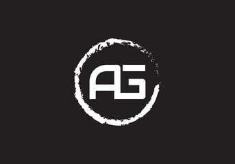 this is a creative latter AG iconic logo symbol 