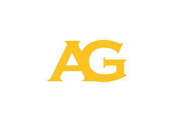 this is a creative latter AG iconic logo symbol 