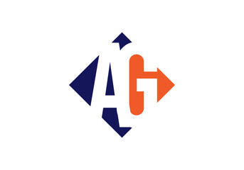 this is a creative latter AG iconic logo symbol 