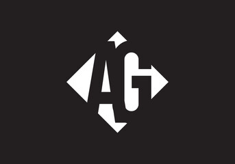 this is a creative latter AG iconic logo symbol 