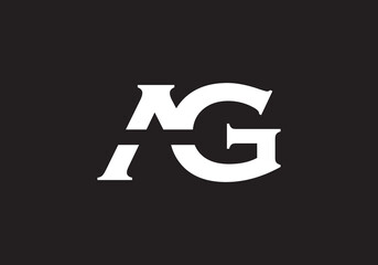 this is a creative latter AG iconic logo symbol 