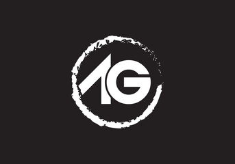 this is a creative latter AG iconic logo symbol 
