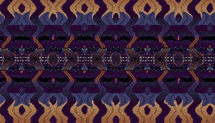 Abstract fractal pattern in afro style.
