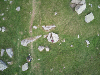 Drone Photography, Lake District House, England. 