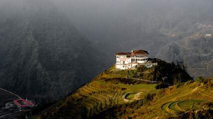 Fototapeta premium View from the top of Sapa, Vietnam