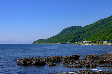 北海道の夏の海岸