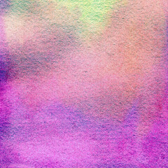 Pink-purple gradient watercolor background with spots, dots, blurred circles