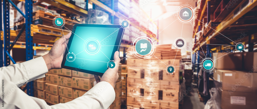 Aufkleber smart warehouse management system with innovative internet of things technology to identify package 