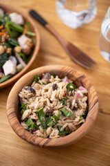 mediterranean style orzo pasta salad
