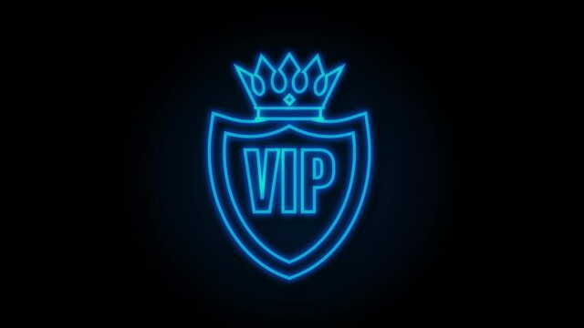 Exclusivity, the label VIP, Very important person. Motion graphics.