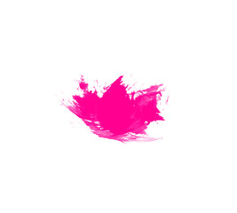 Pink watercolor smear brush concept illustration. Beautiful brush for draw
