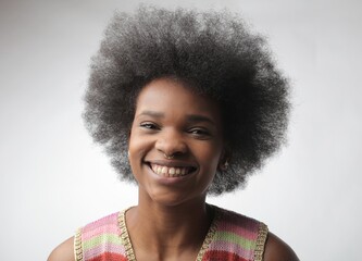 portrait of a young smiling woman