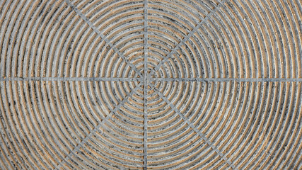 Rubber mat covered with fine sand