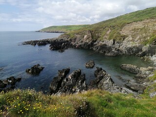 View of the Rocky Edges along the Ballycotton Cliff Walk
