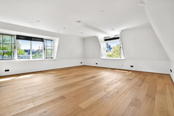 Interior of a spacious room in a luxury house