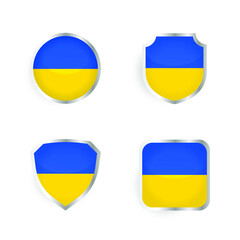 Ukraine Country Badge and Label Collection