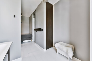 Interior of a spacious room in a luxury house