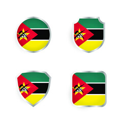 Fototapeta premium Mozambique Country Badge and Label Collection