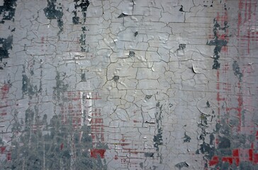 cracked cement covered with gray cement surface as background for design