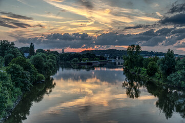 Sonnenuntergang in Regensburg