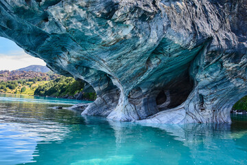 The Marble Caves (Capilla de Mármol), Rio Tranquilo, Aysen, Patagonia, Chile