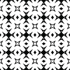 floral seamless pattern background.Geometric ornament for wallpapers and backgrounds. Black and white pattern.